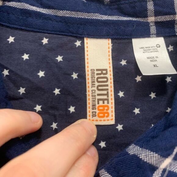 Route 66 Button Down Shirt Size XL Juniors - Picture 3 of 7